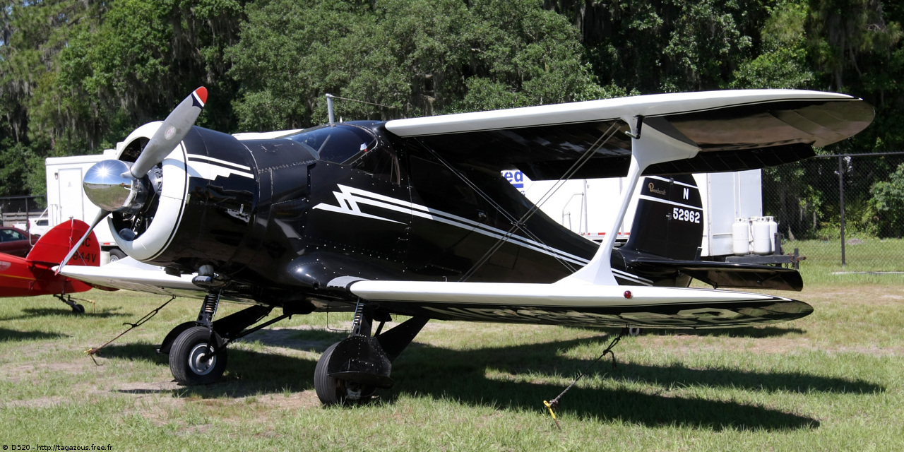 Beechcraft D 17 S Staggerwing - N52962